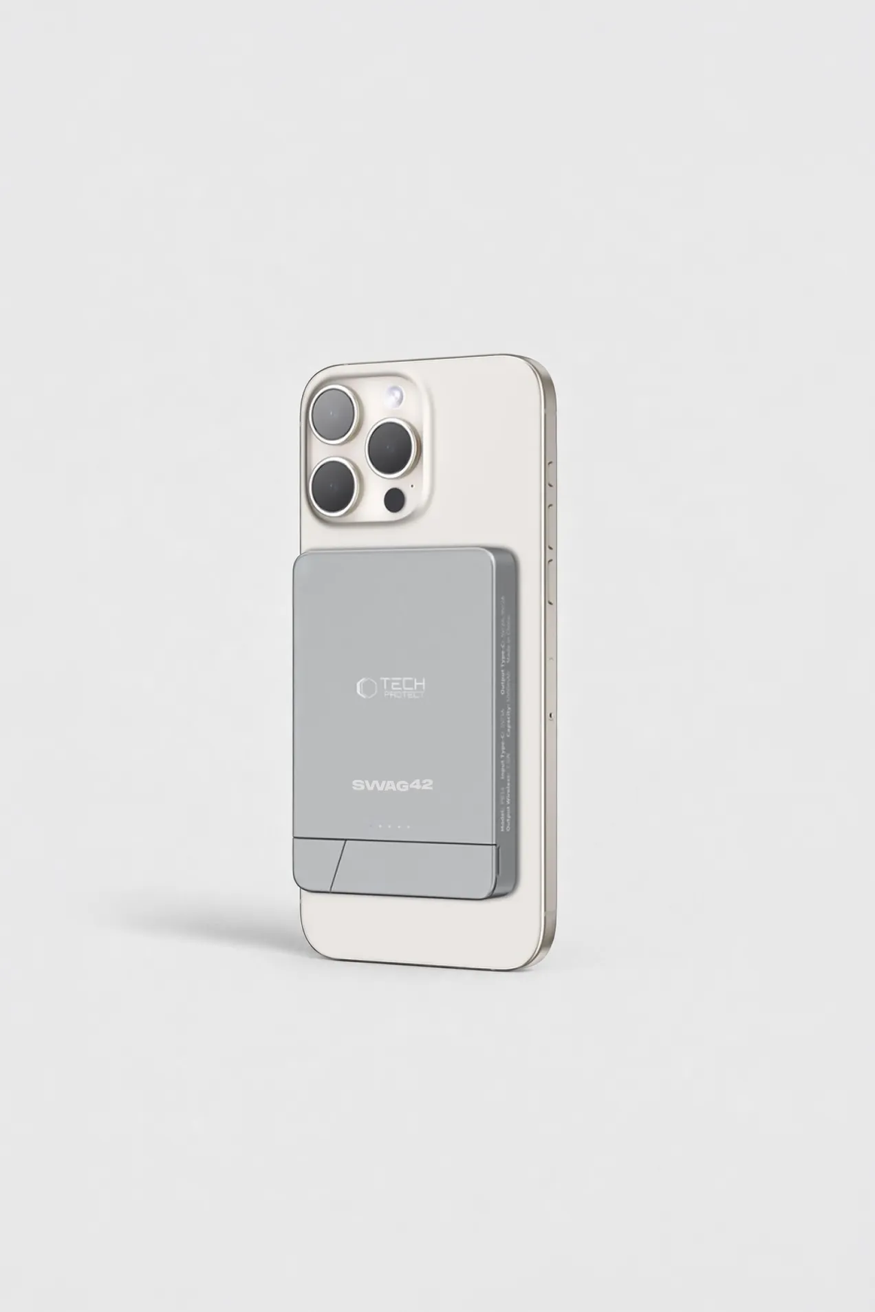 Tech-Protect PB14 LifeMag 5,000 mAh Magnetic Power Bank with Stand position: 1
