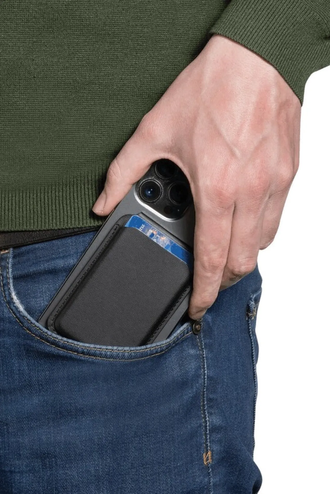 Magstand RPU Magnetic Wallet & Phone Stand position: 5