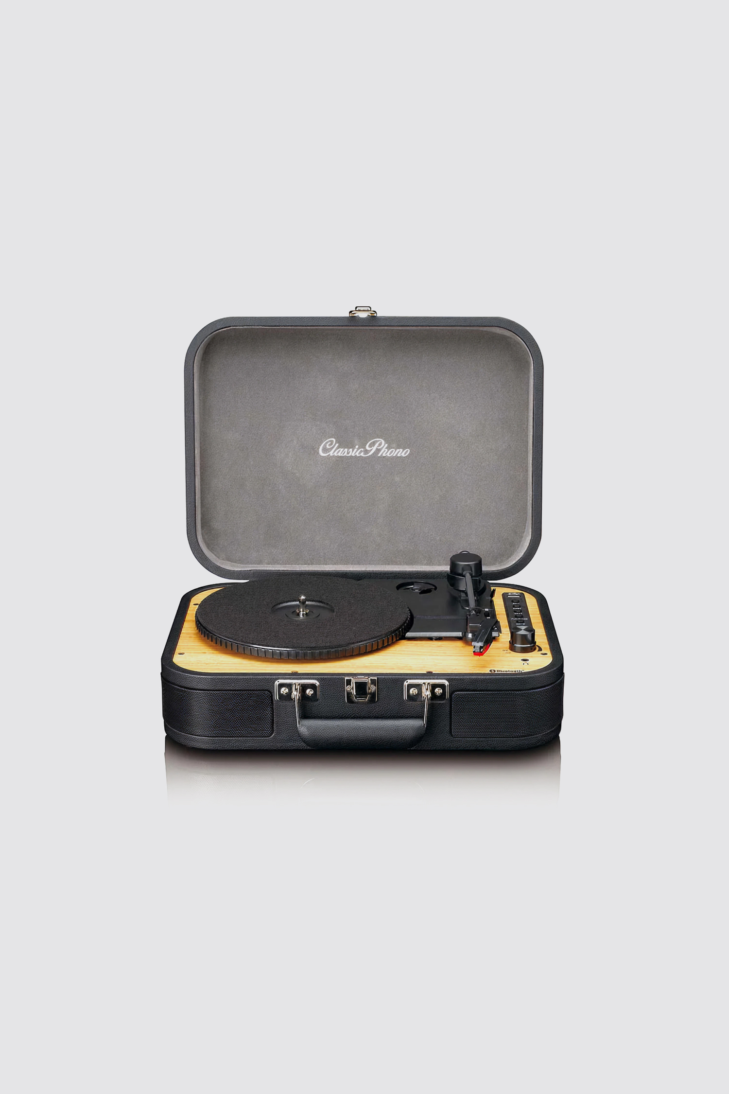 Lenco Classic Phono TT-116BK Retro Bluetooth® Record Player with Built-in Speakers position: 0