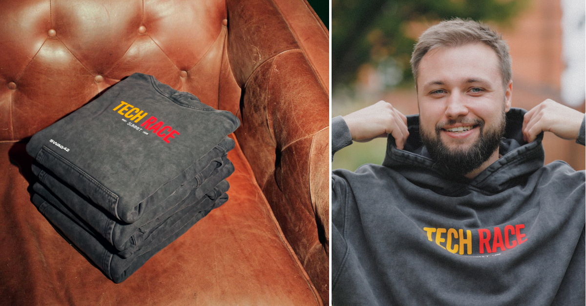 Custom conference hoodies for SOFTSWISS at Tech Race Summit 2026