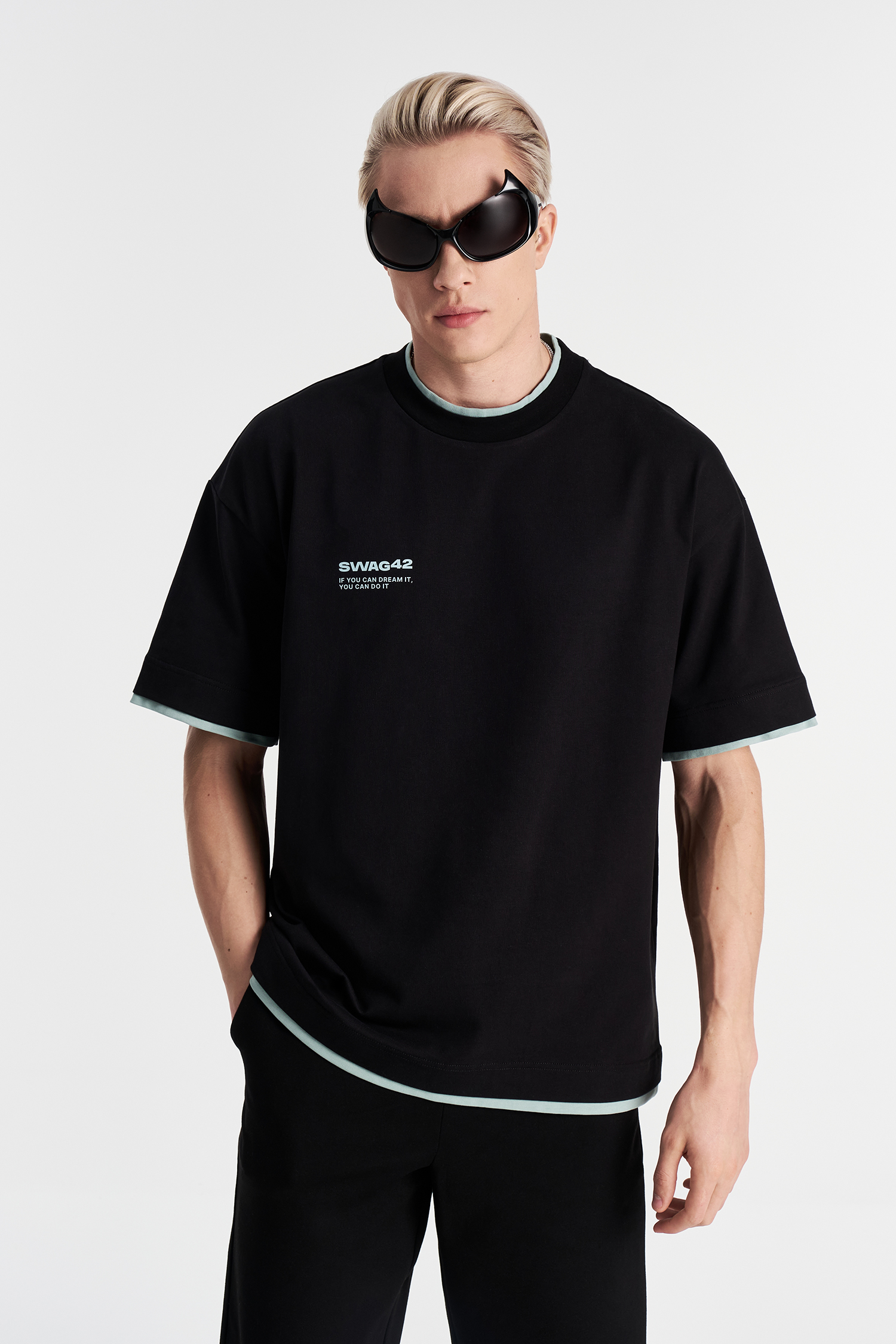 Oversized Double-Layer T-Shirt position: 0
