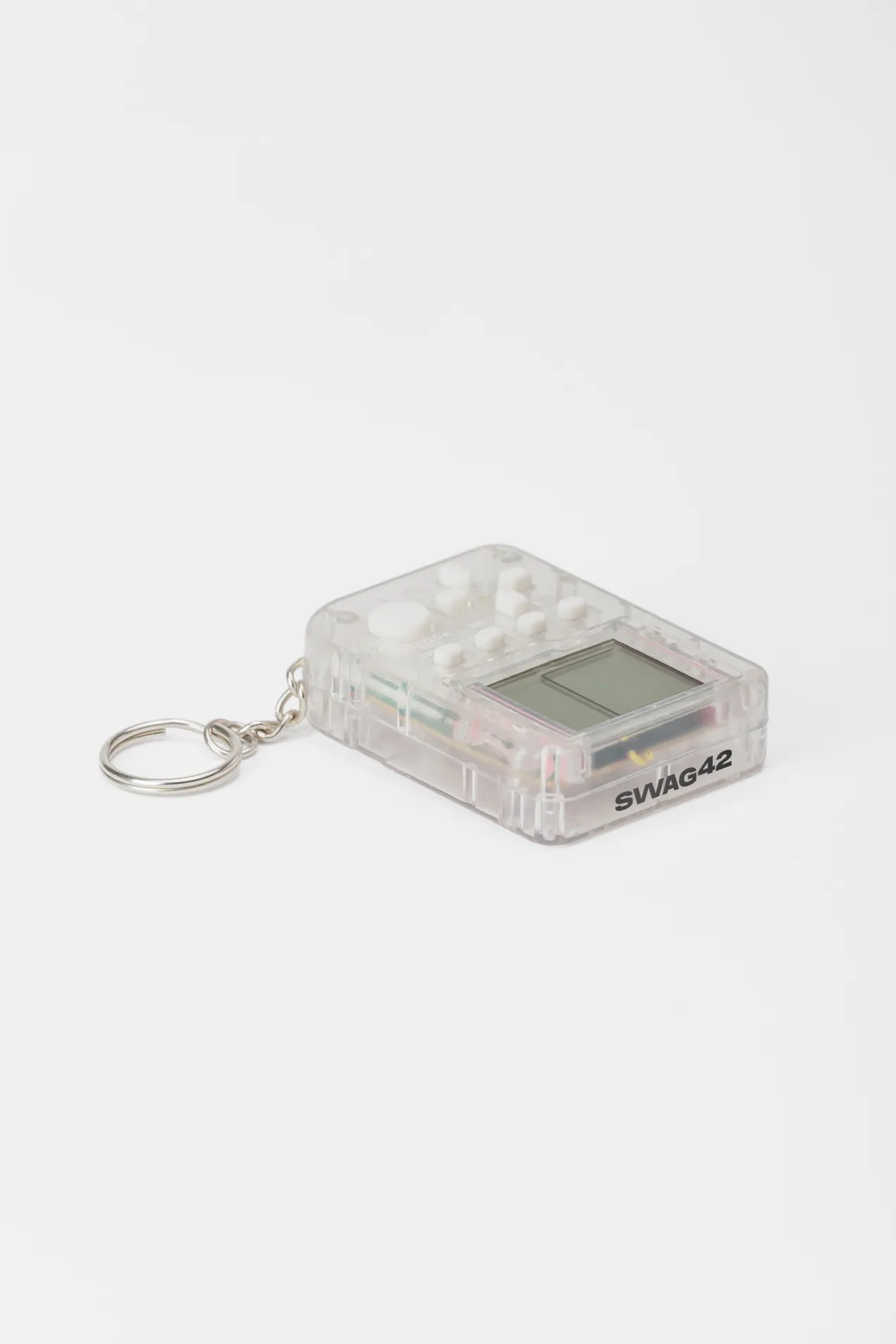 custom Tetris Keychain Game White with your logo