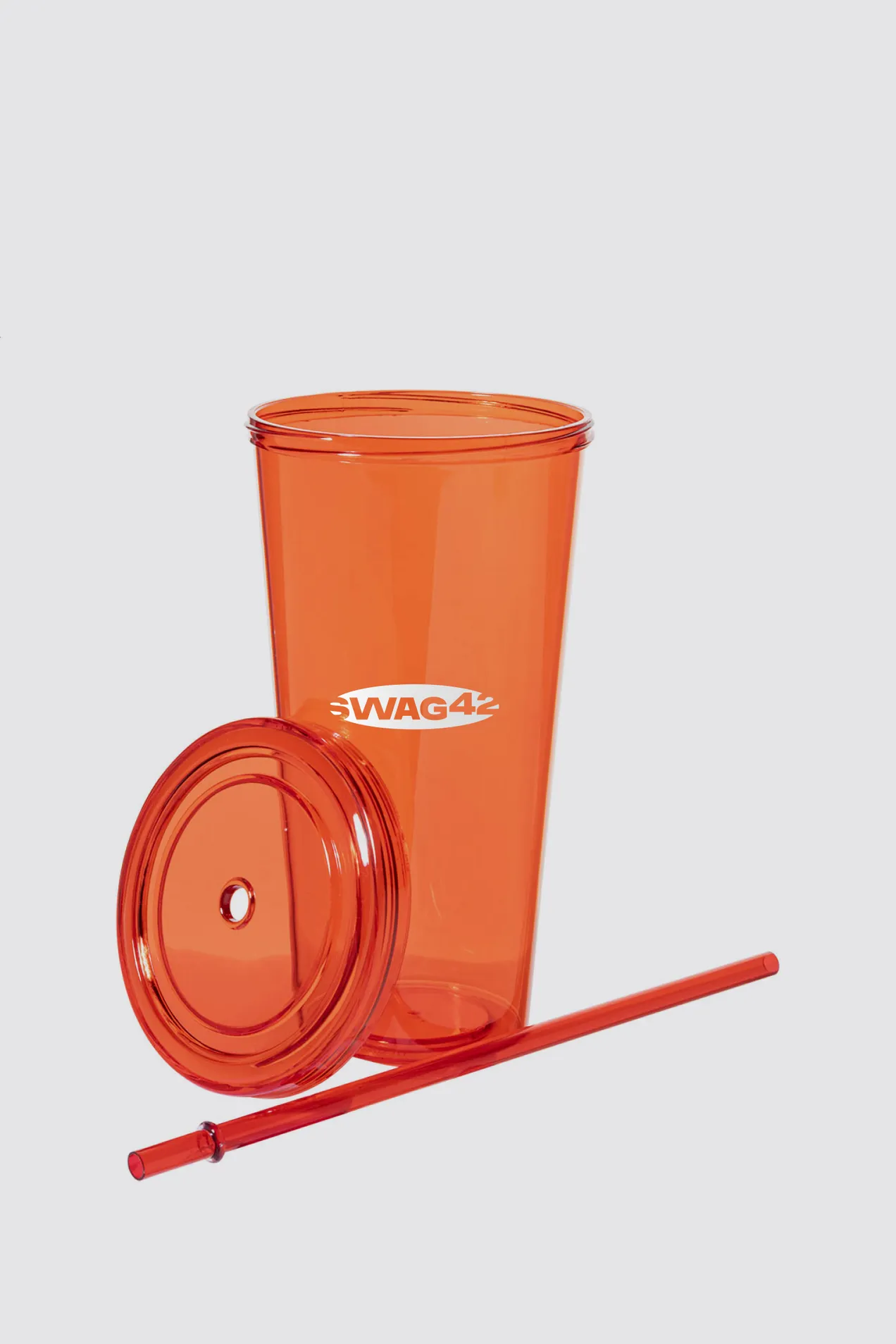 branded Transparent Plastic Tumbler