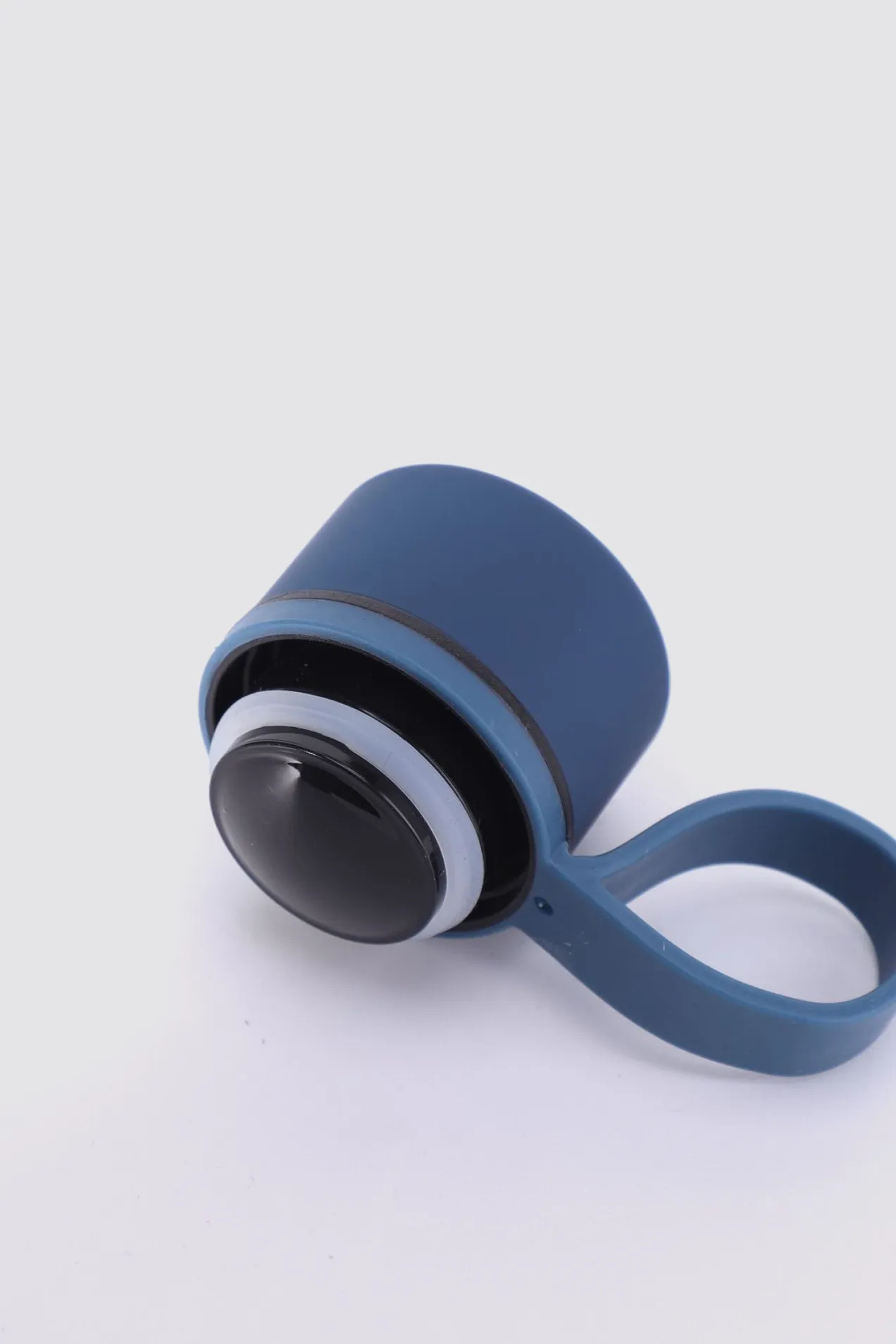 custom Rubber-Coated Vacuum Bottle with Silicone Loop 550 ml with your logo