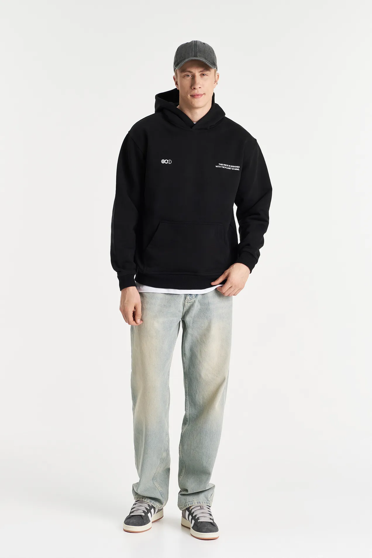 Organic cotton Hoodie Relaxed fit 450 position: 11