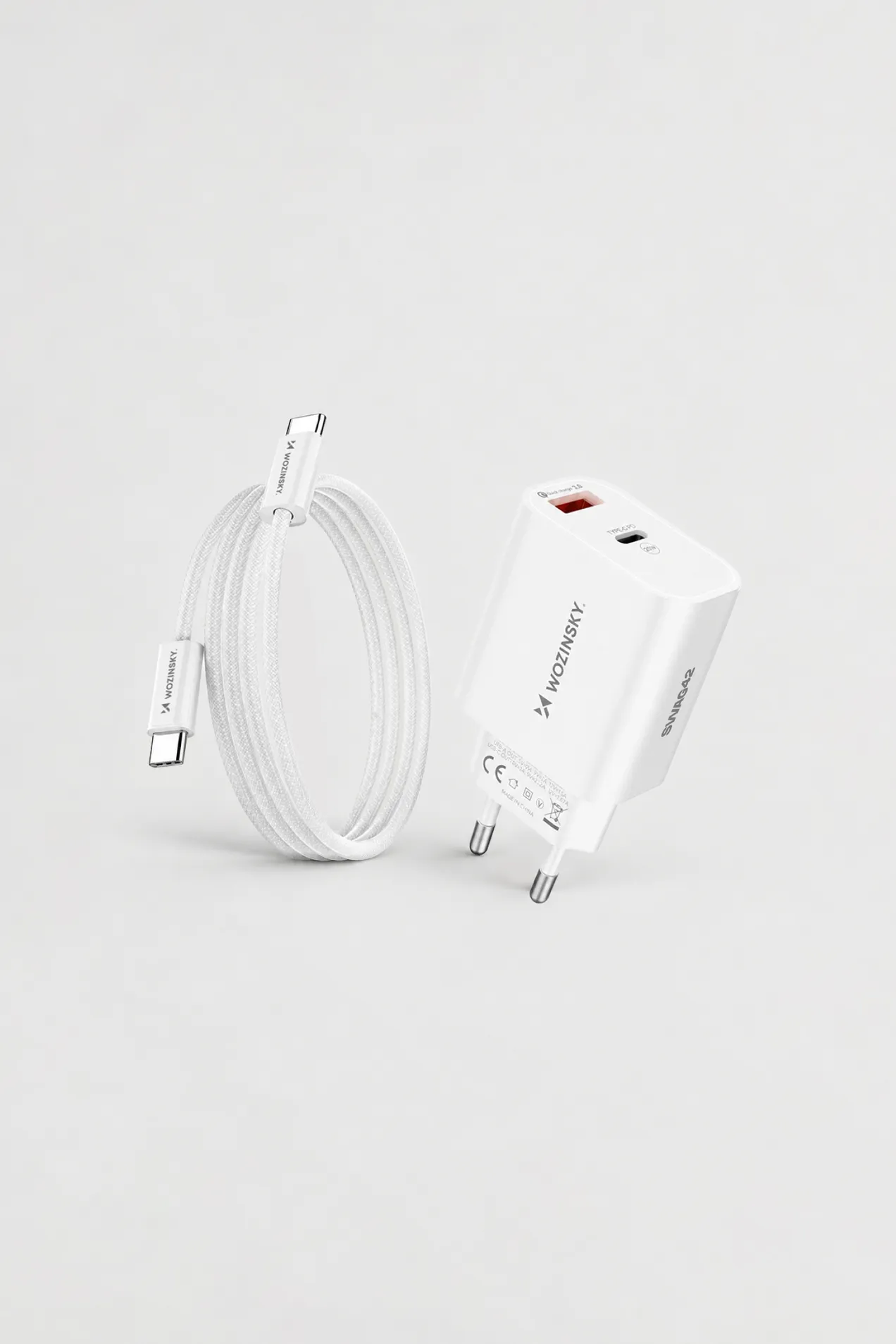 Wozinsky WLS-20W Wall Charger with USB-C Cable position: 1