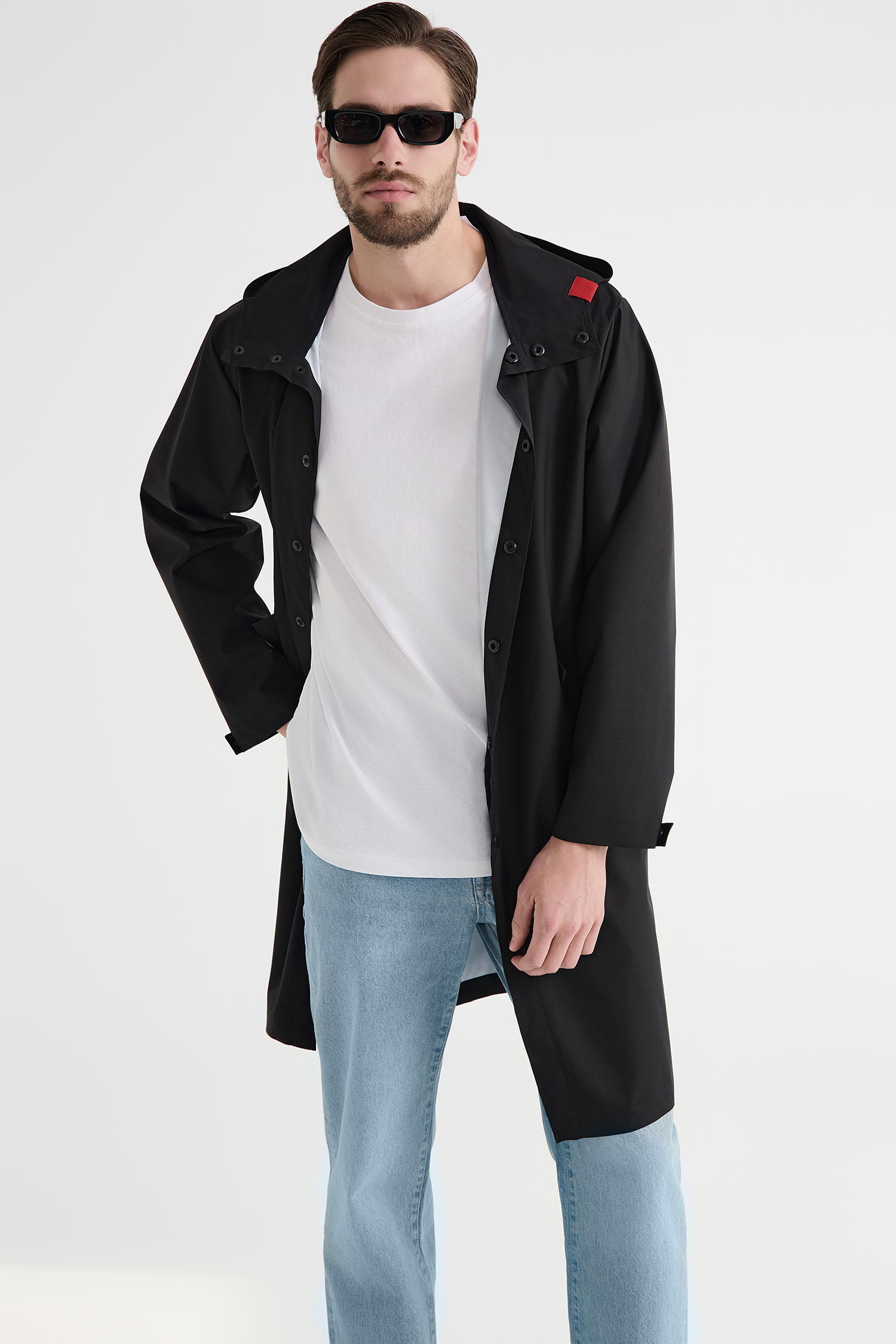 Raincoat with buttons position: 0