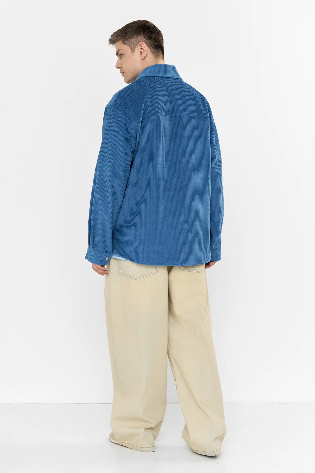 custom Unisex Corduroy Button Shirt with your logo