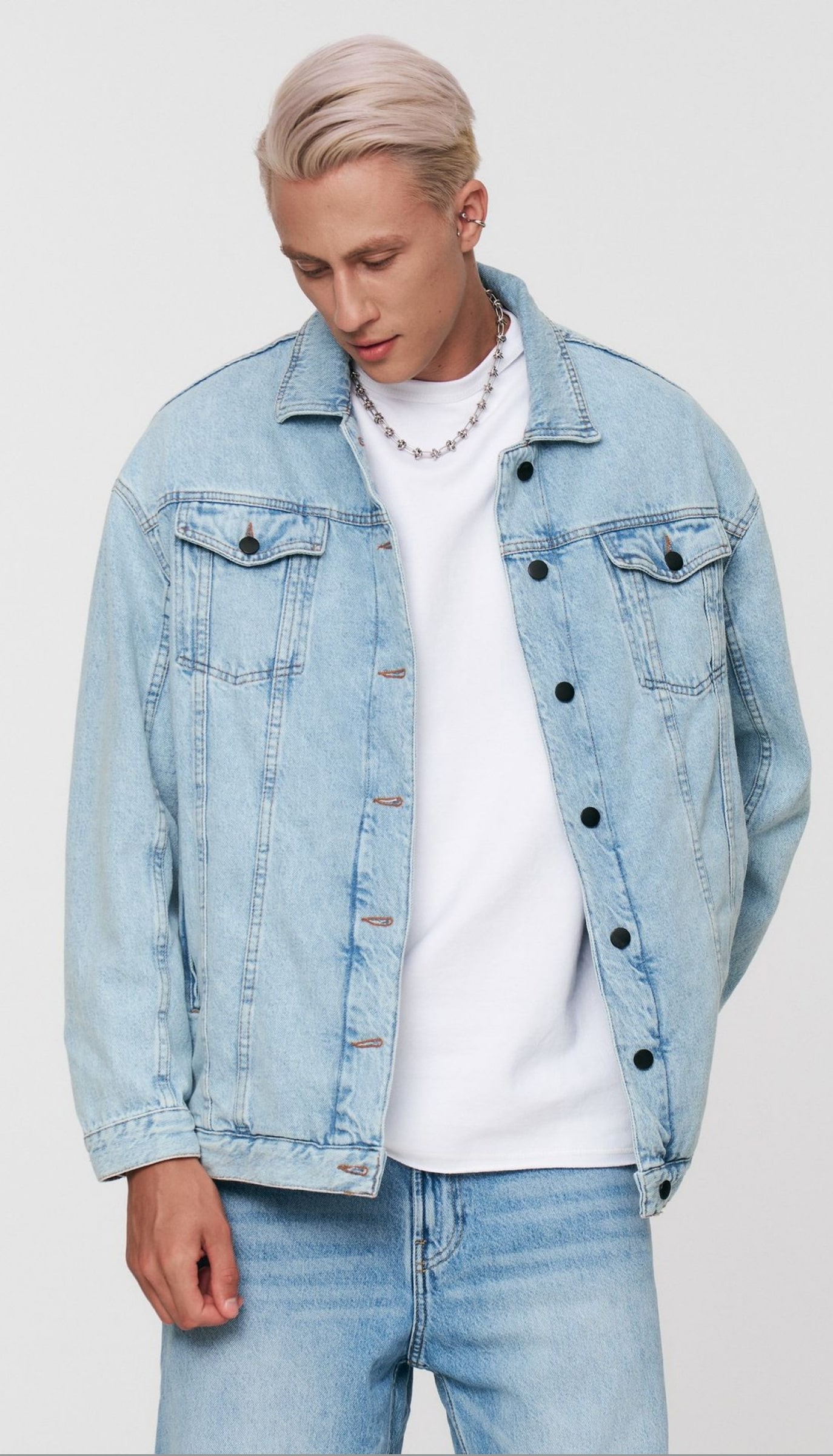 Classic denim jacket from eco-friendly raw denim