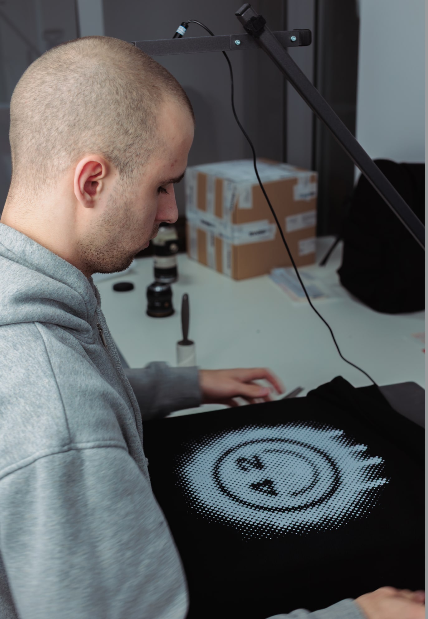 Flex print ready at Swag42 merch production lab