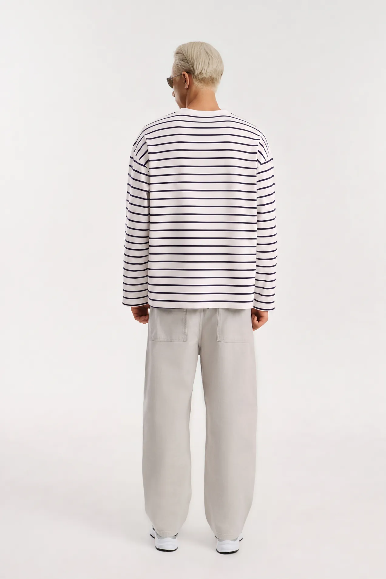 custom Long Sleeve Oversized Striped with your logo