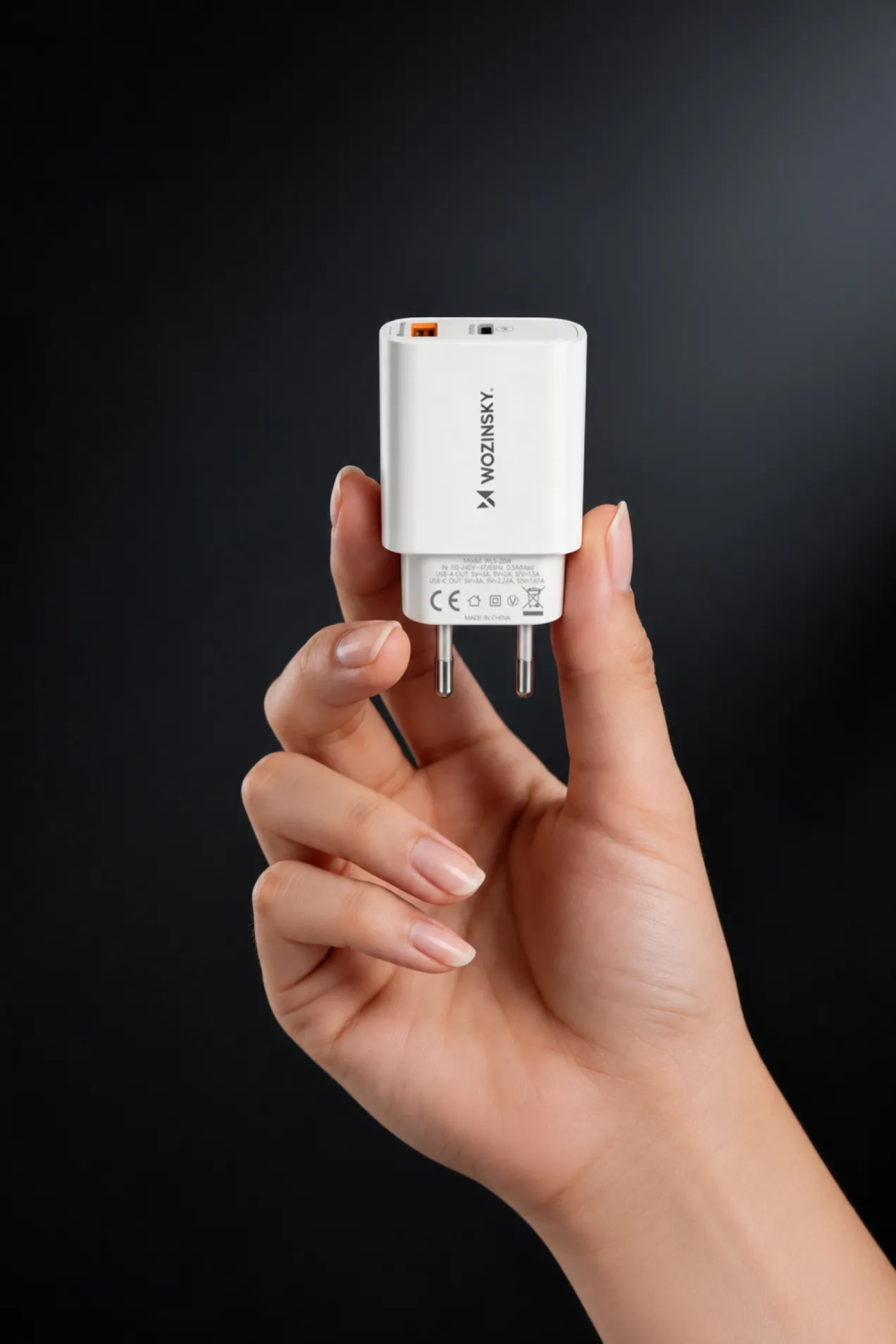 Wozinsky WLS-20W Wall Charger with USB-C Cable position: 4