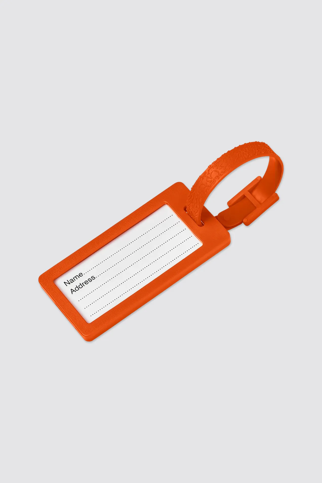 branded River Recycled Luggage Tag with Window