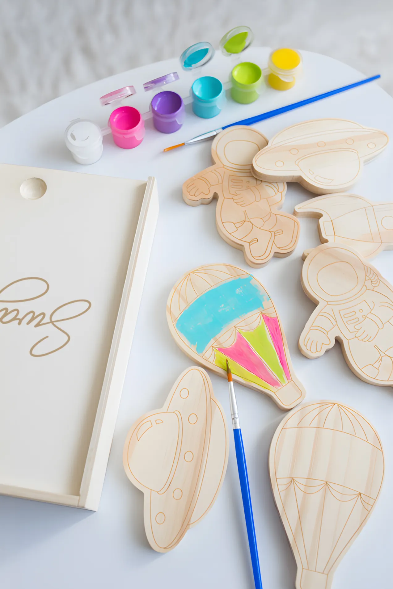 Priya Wooden Block Painting Set position: 1