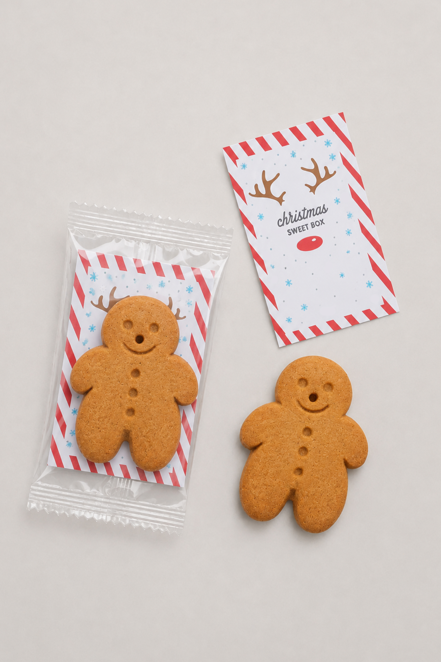 Advert Card with Gingerbread Cookie