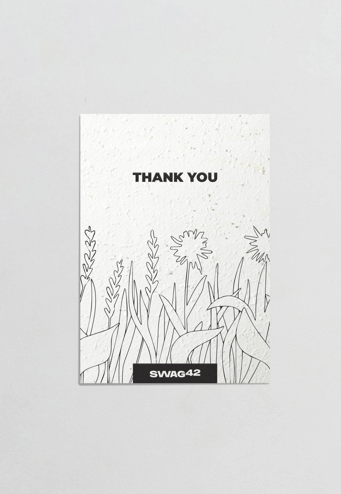 Custom thank you card