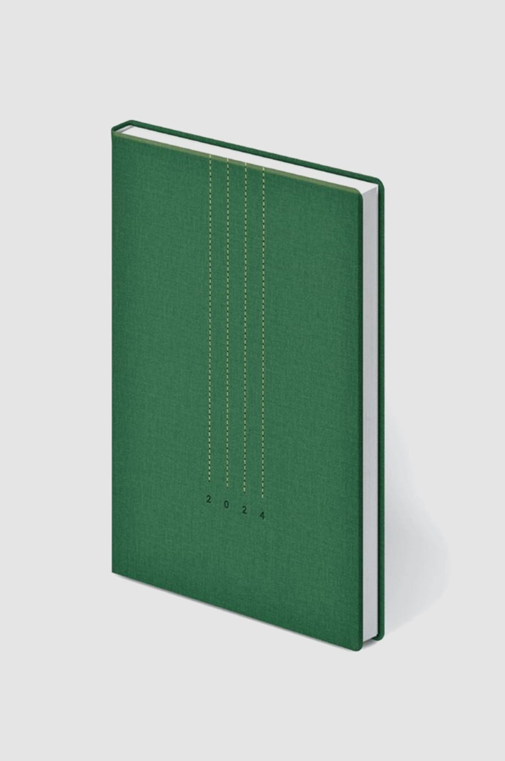 Custom eco notebook with pine seeds for conference swag