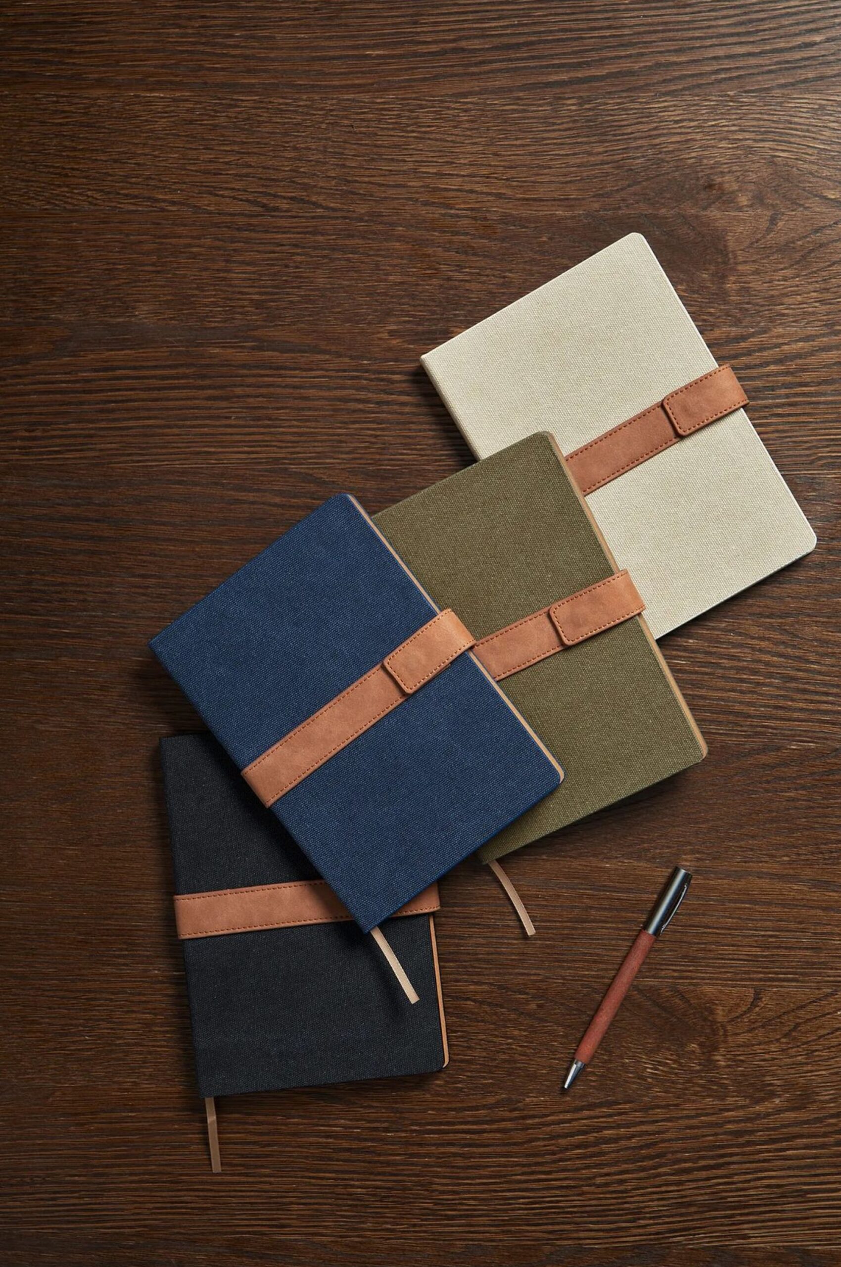 Recycled canvas notebook for eco-friendly corporate gifts