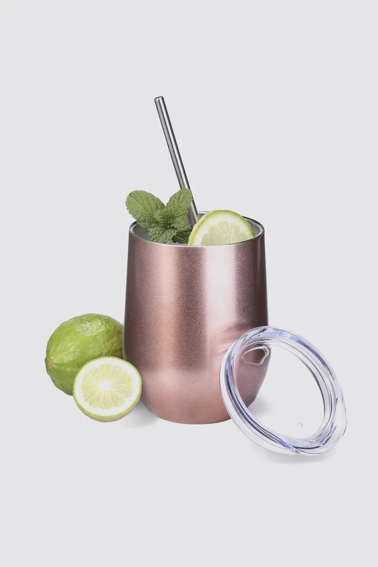 branded Vacuum Insulated Tumbler with Lid 350 ml