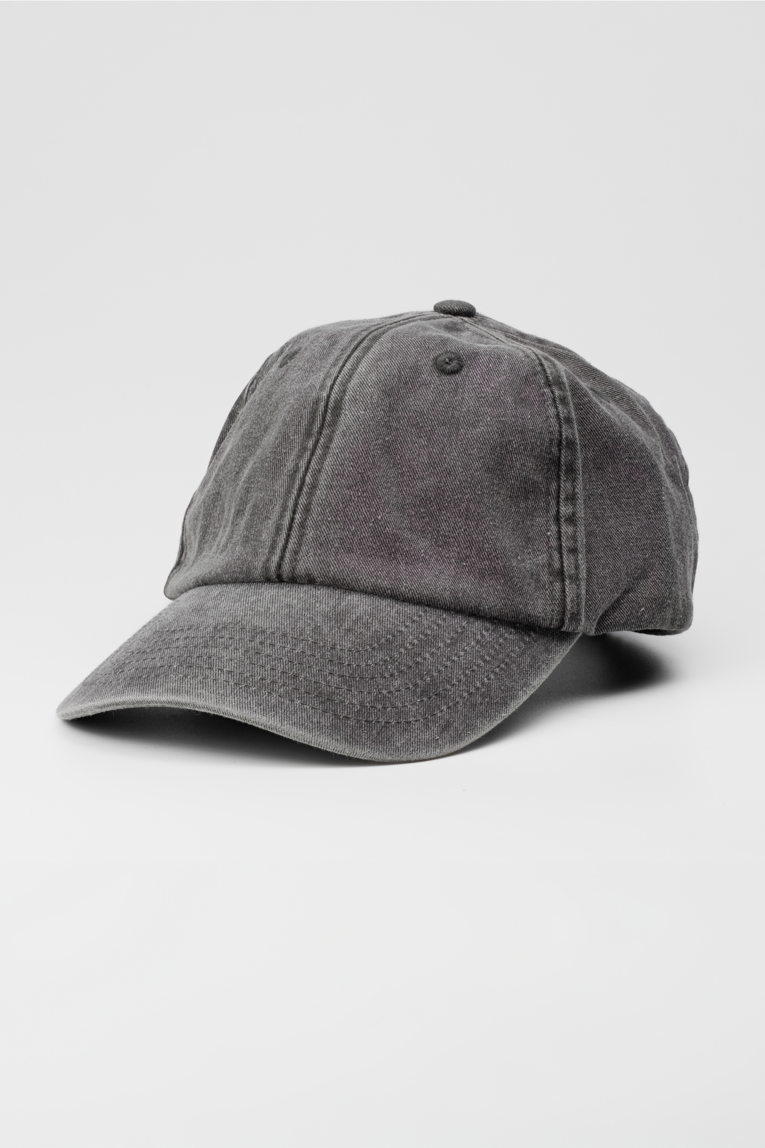100% Brushed Washed Cotton Cap Black position: 0