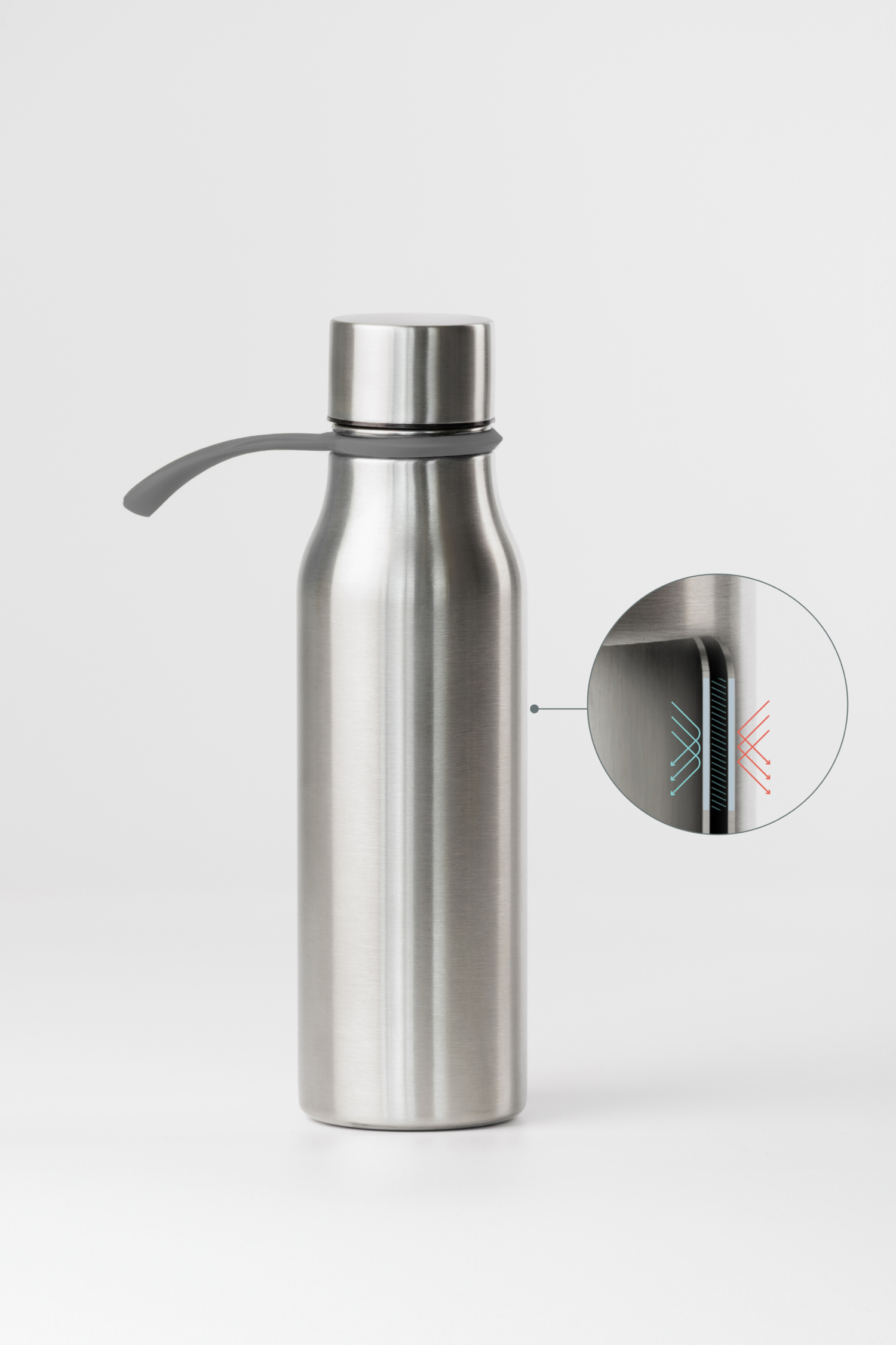 Steel water vacuum bottle 450 ml position: 0