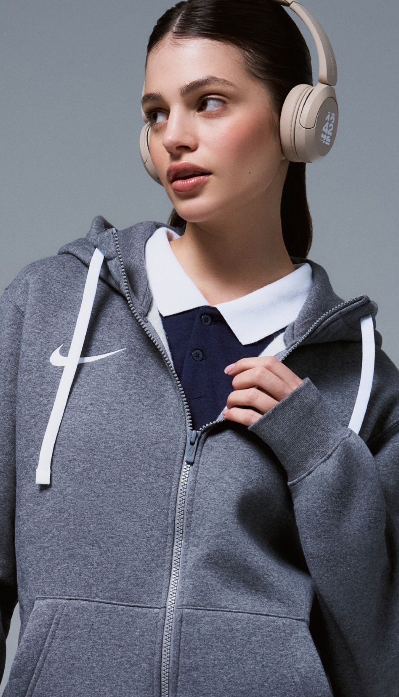 Branded Nike zip-up hoodie