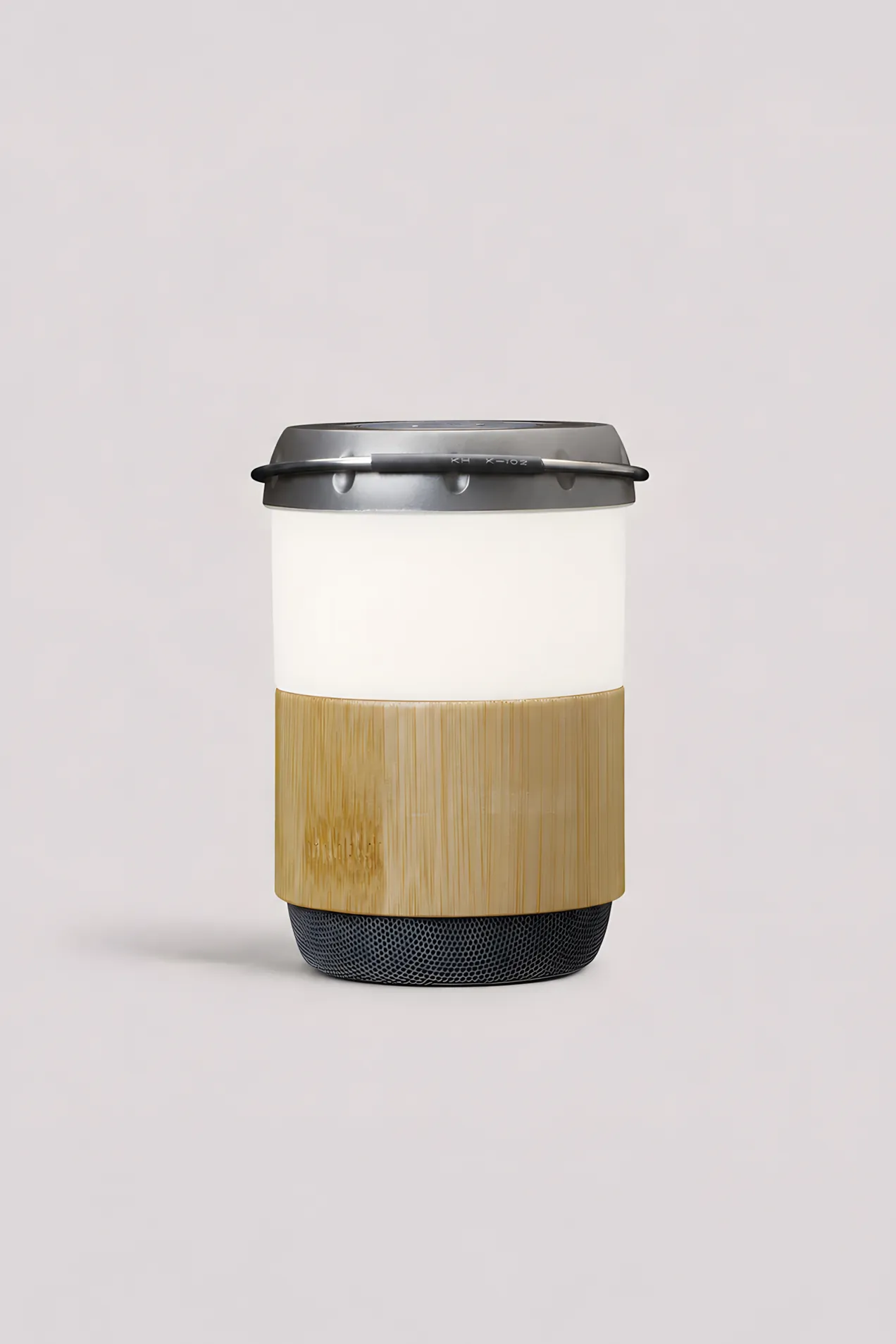 branded Lenco Bamboo Lantern with Bluetooth® Speaker