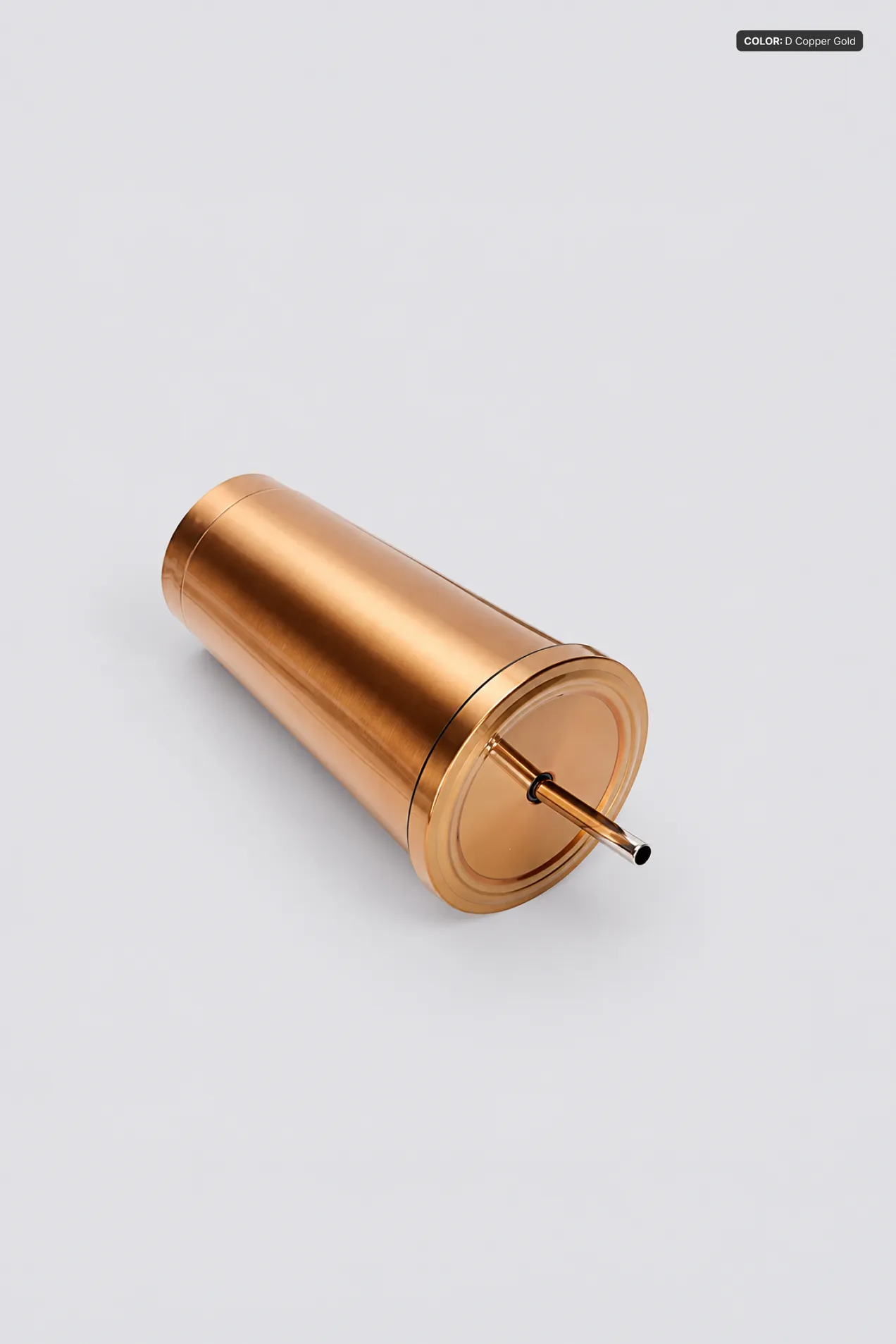 custom Double-Wall Stainless Steel Tumbler with Straw 500 ml with your logo