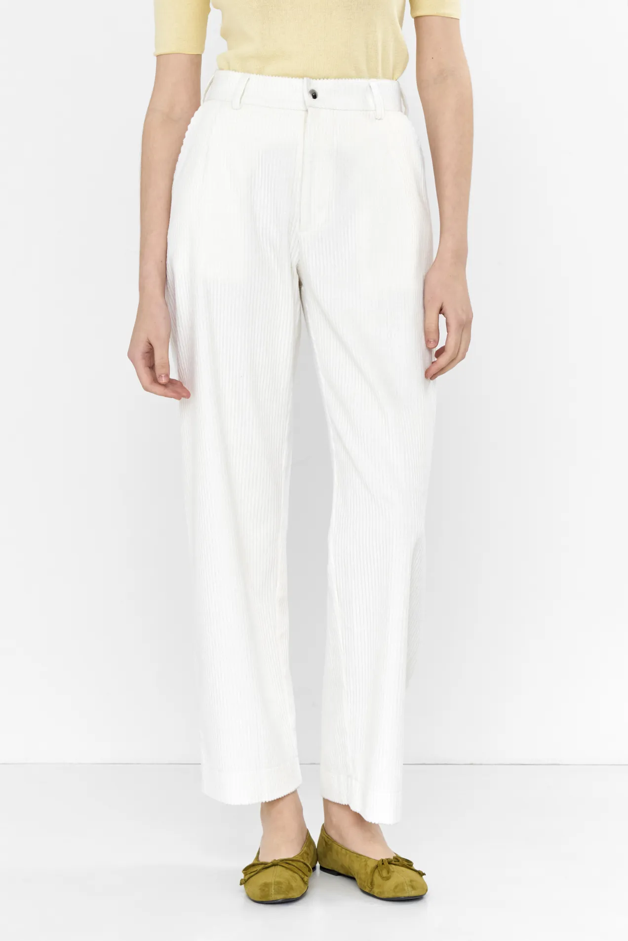 custom Essential Casual Corduroy Trousers with your logo
