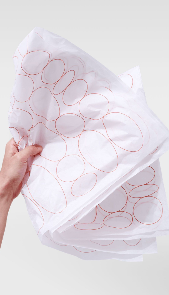 Personalized tissue paper with branding