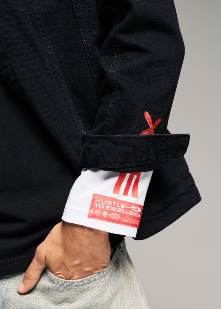Custom jeans jacket as a branded merchandise