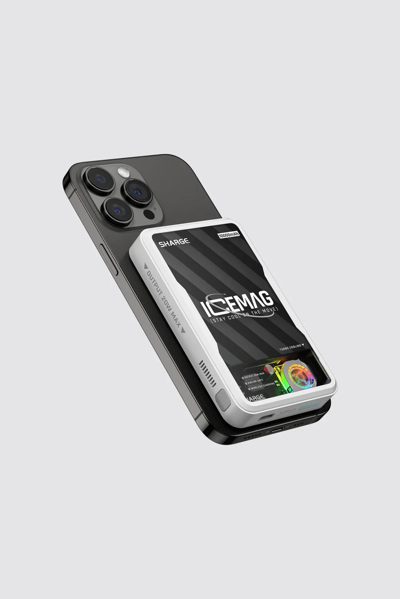 custom IceMag Magnetic Powerbank / 10 000 mAh with your logo