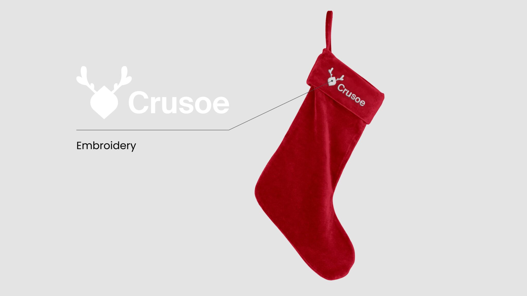 Branded Christmas sock