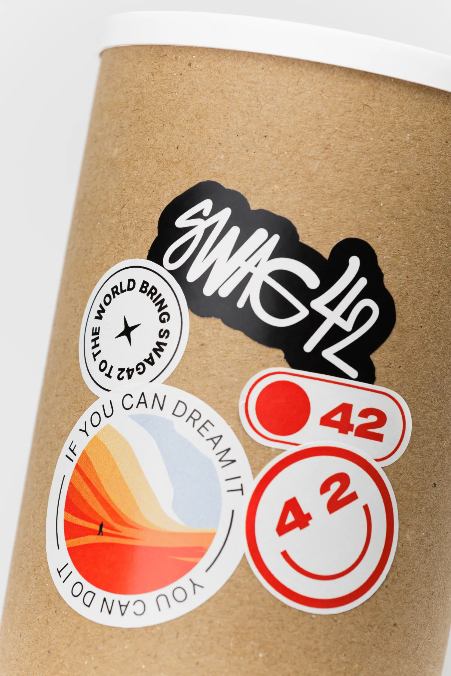 Custom Paper-based Stickers A5 Swag42 - Stickers & Pins with Your Logo