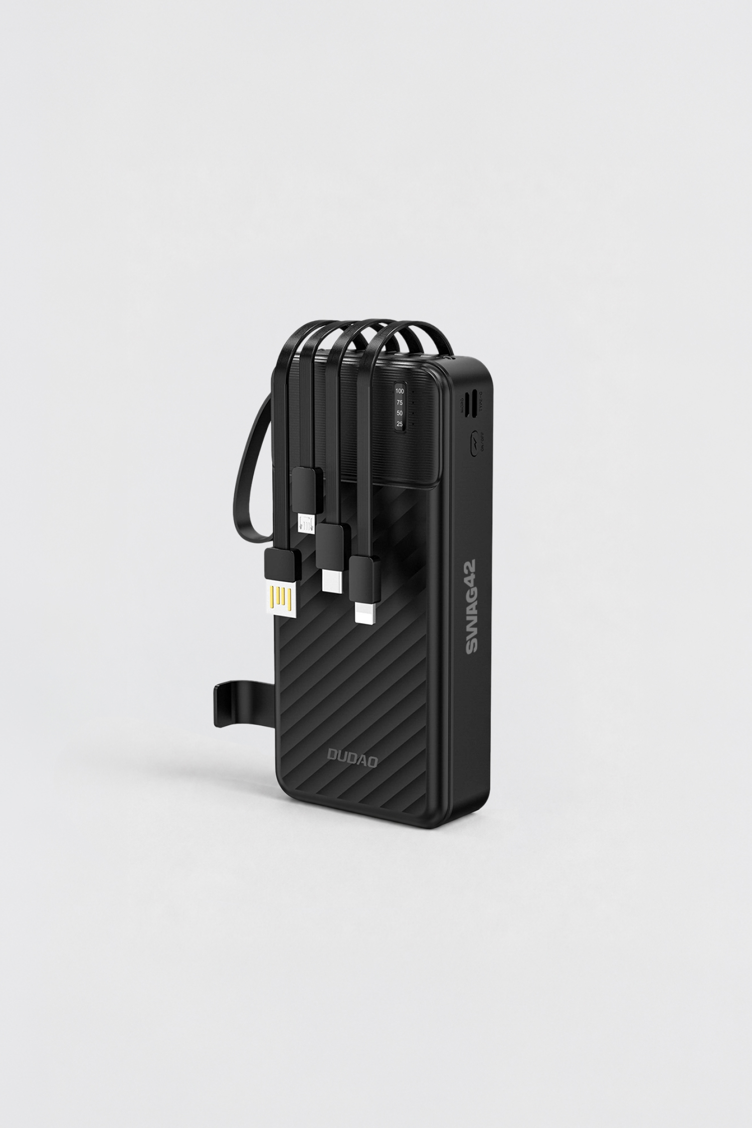 Dudao K11 Pro 20,000 mAh Power Bank with Built-In Cables