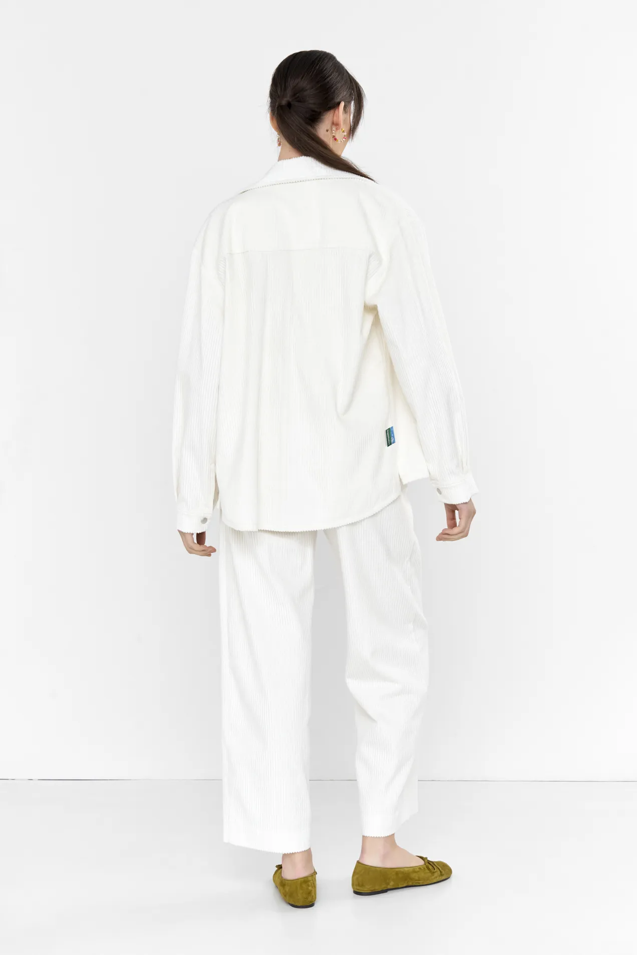 Unisex Corduroy Button Shirt position: 8