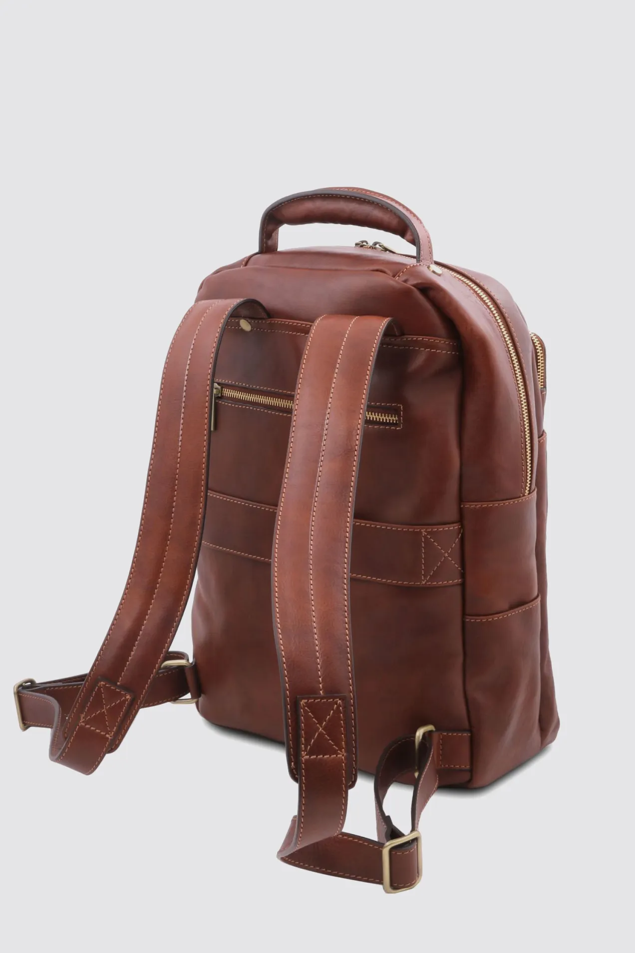 custom Melbourne Leather Laptop Backpack with your logo