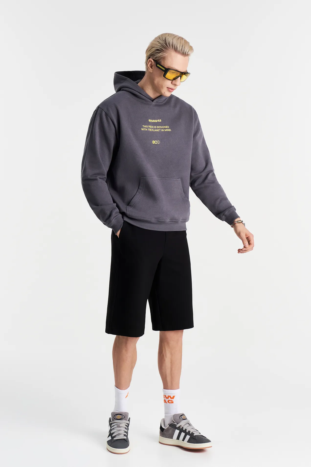branded Organic cotton Hoodie Relaxed fit 450