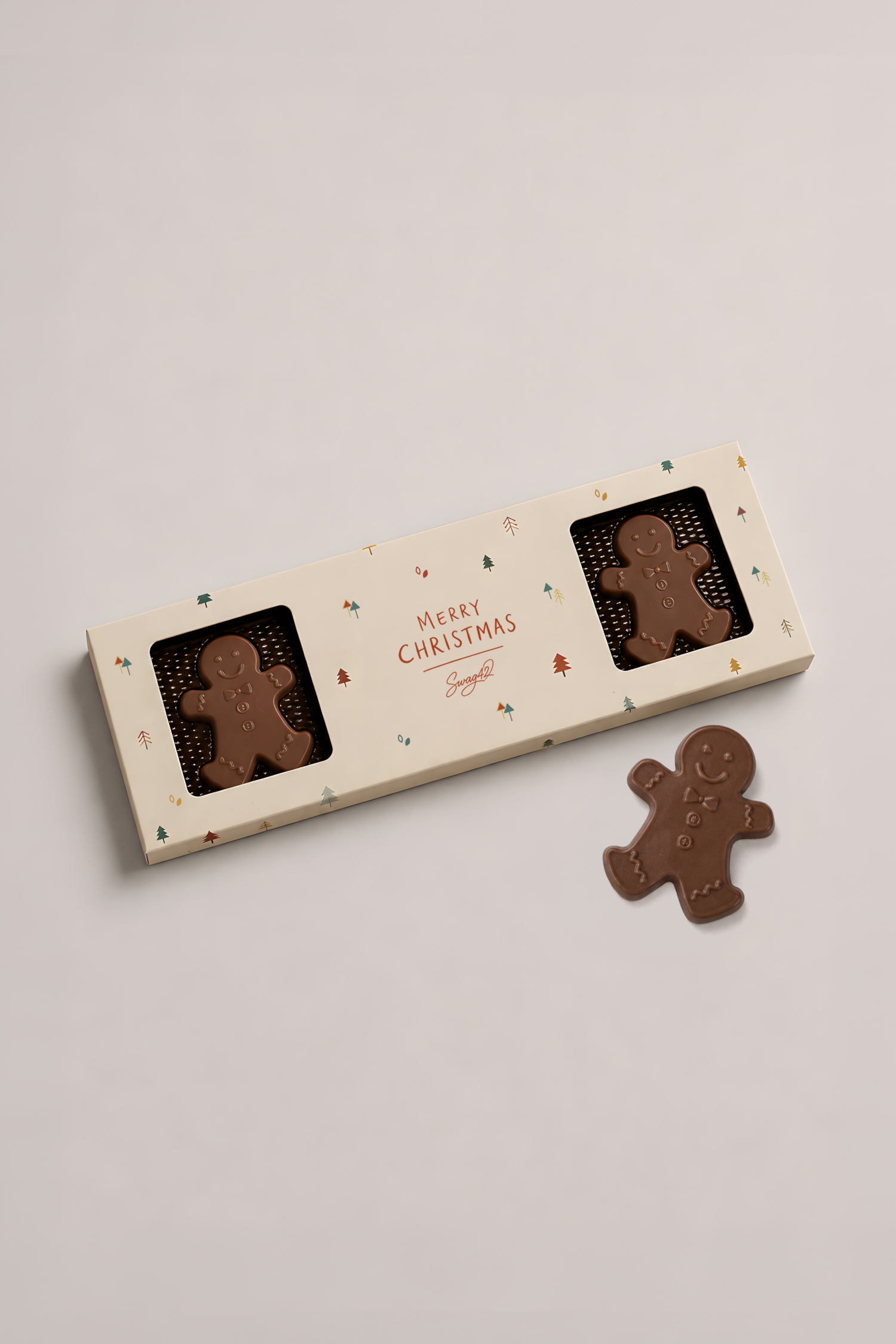 Choco Gingerbread Man Team Chocolate Set