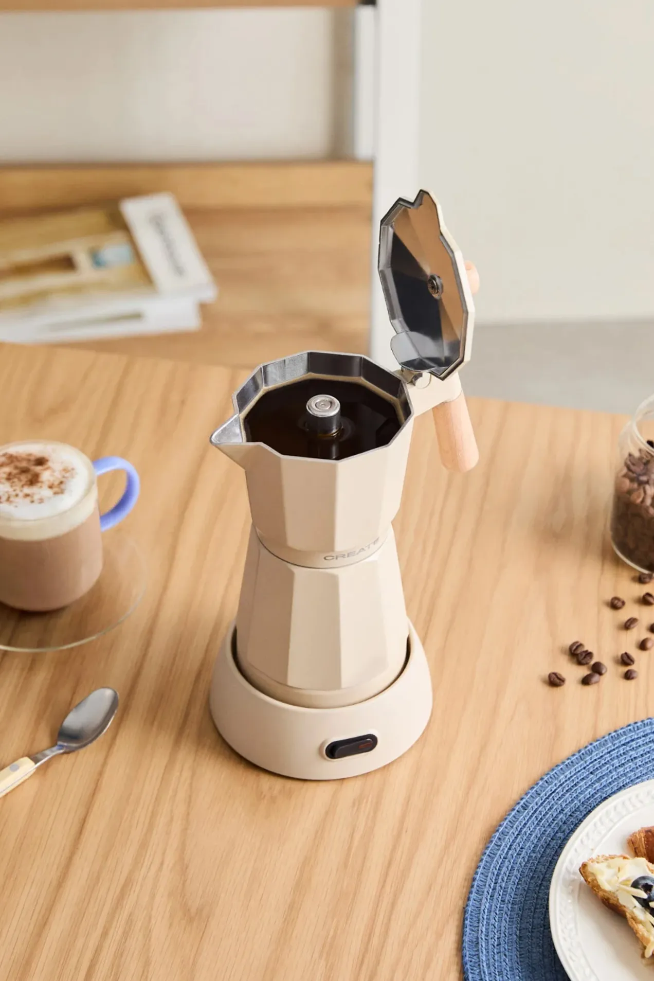 custom Thera Moka Electric Coffee Maker with your logo