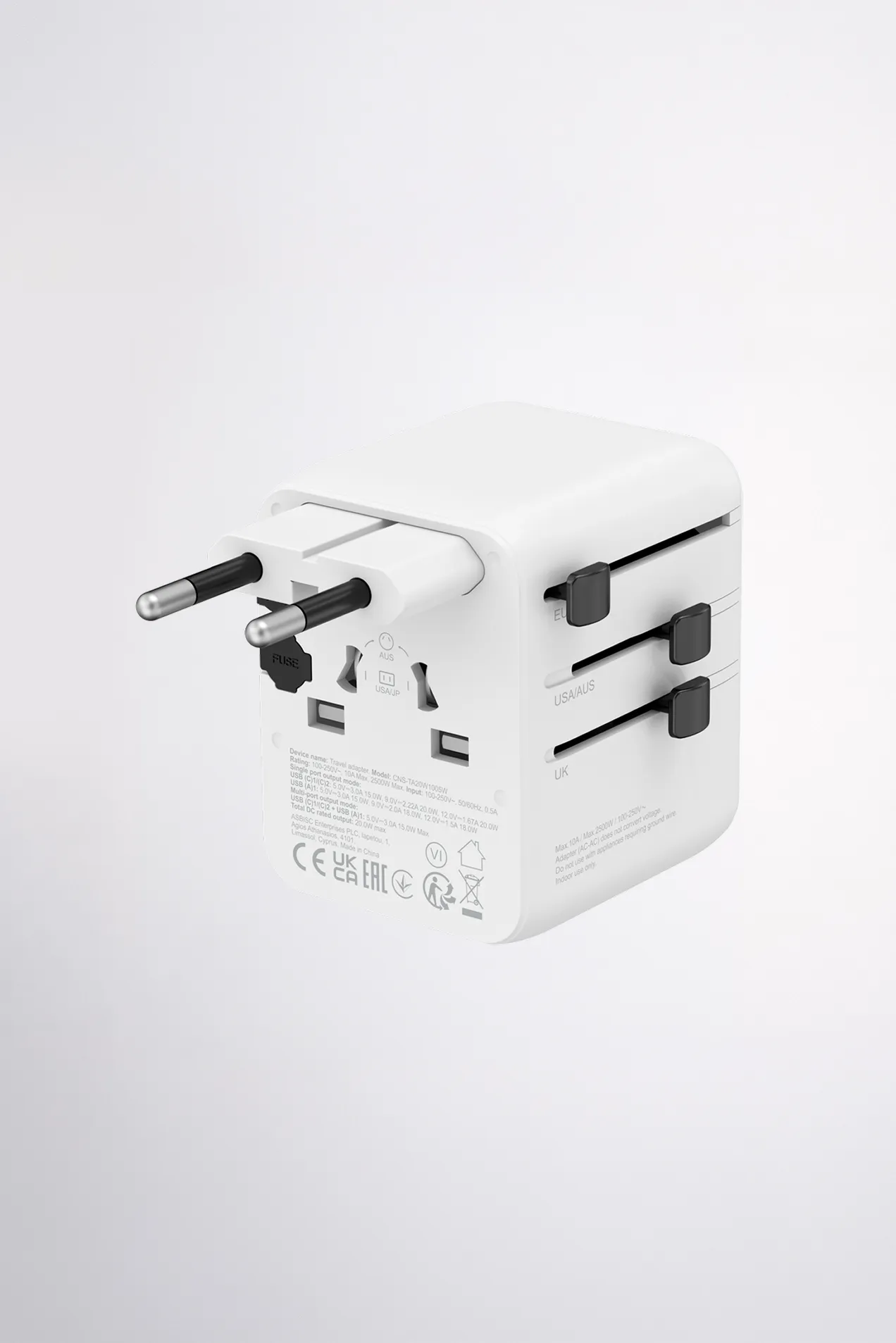 branded CANYON OnTour 20 Universal Travel Adapter