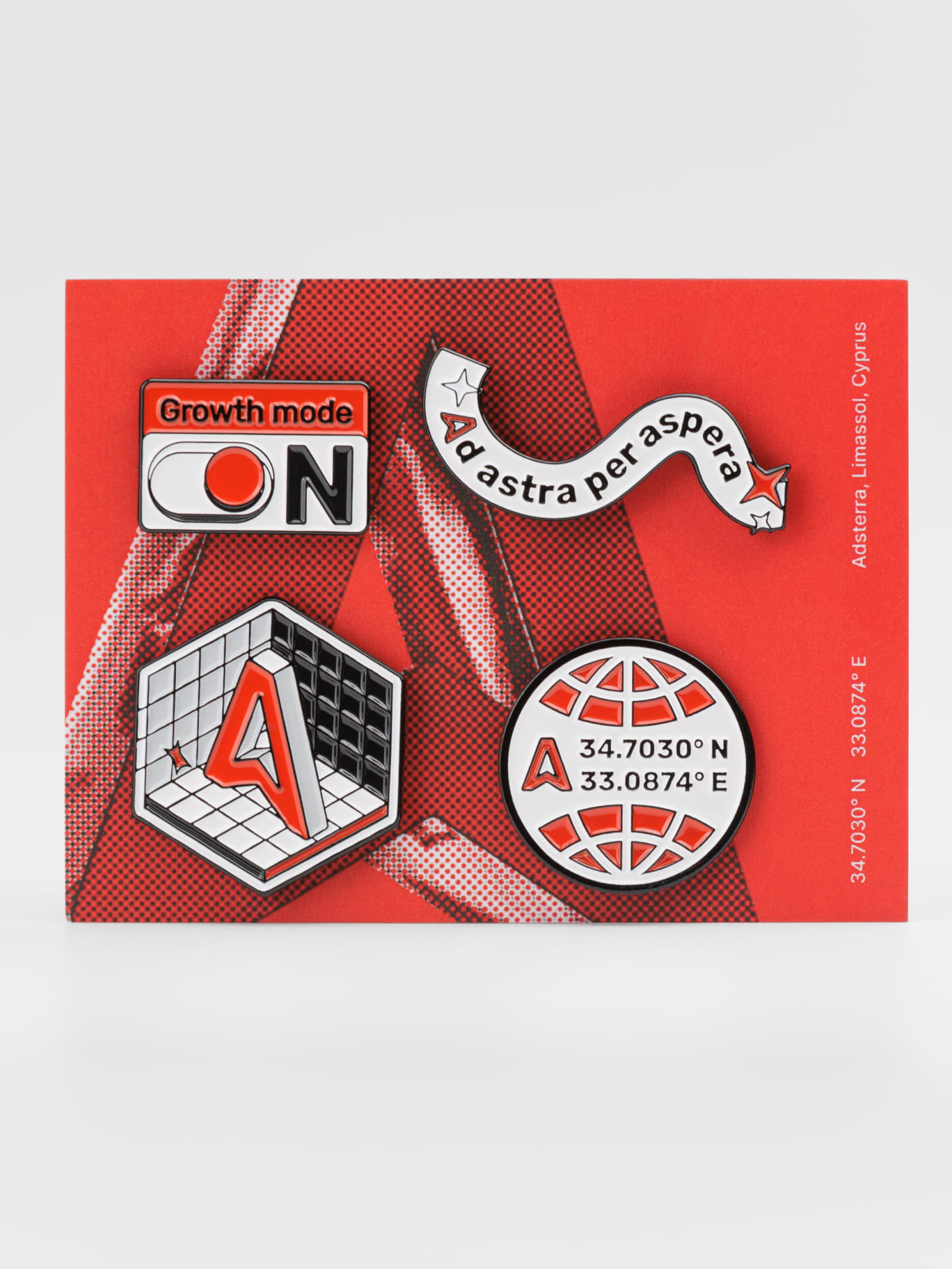 Enamel Pin in a Card