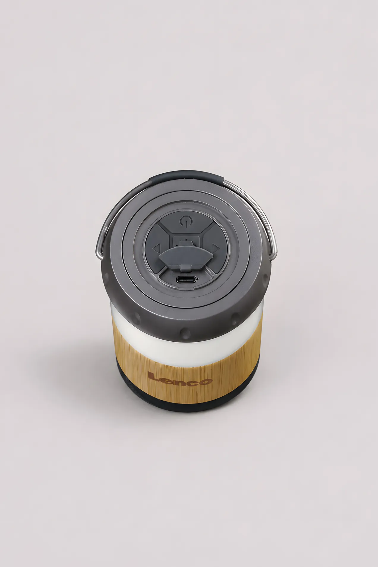 custom Lenco Bamboo Lantern with Bluetooth® Speaker with your logo